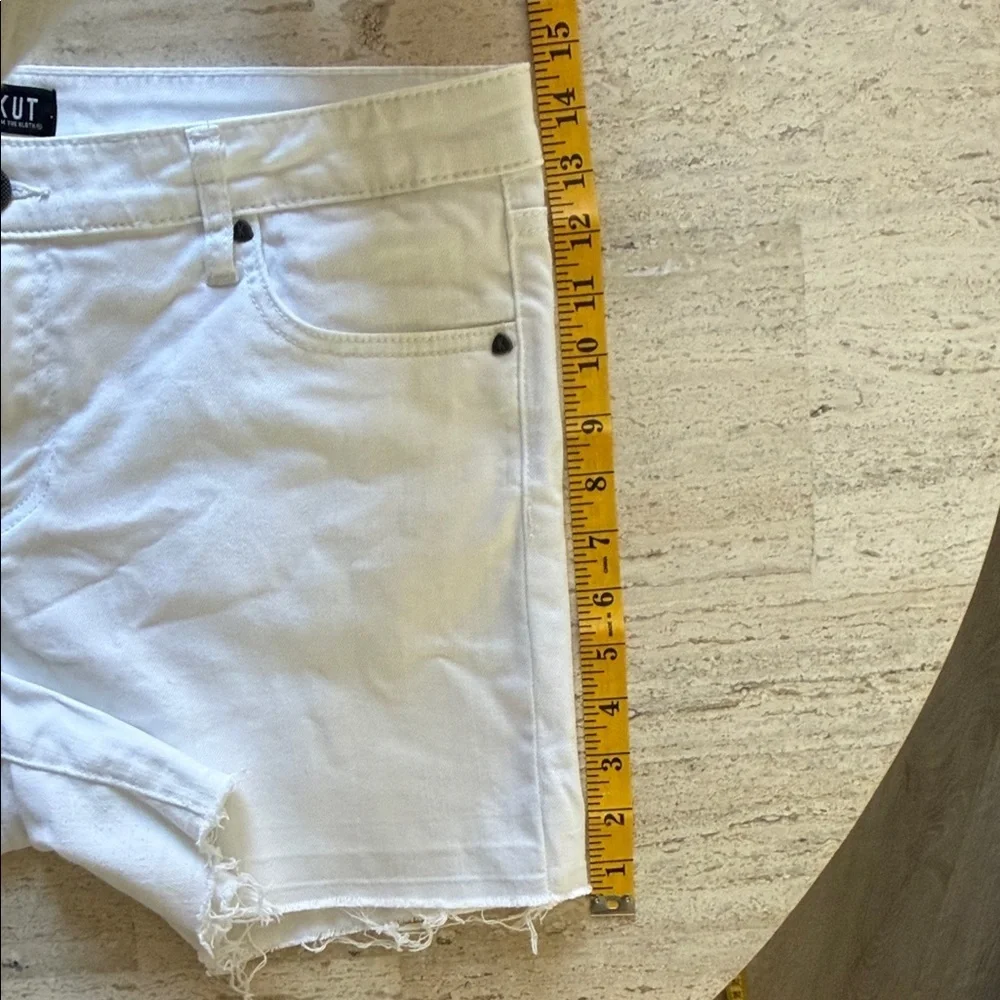 Kut from the Kloth Women's White Jean Shorts